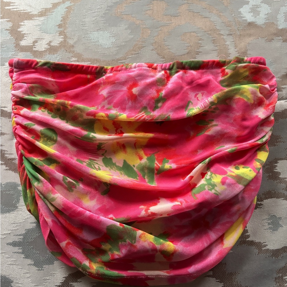 Vibrant Floral Tube Top